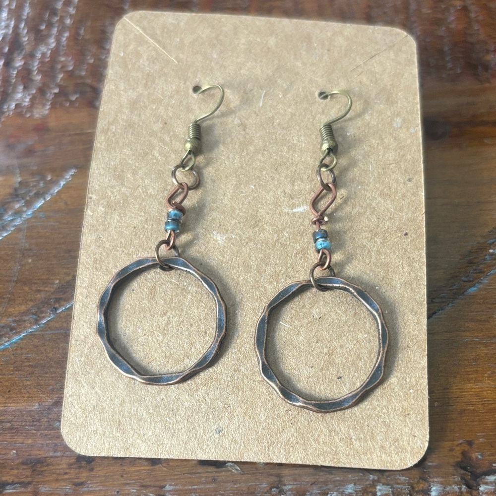 Copper Hoop Earrings